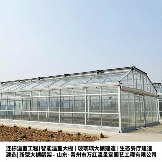 连栋温室工程|智能温室大棚|玻璃温室大棚建造|生态餐厅建造|新型大棚骨架-山东·青州市万红温室园艺工程有限公司